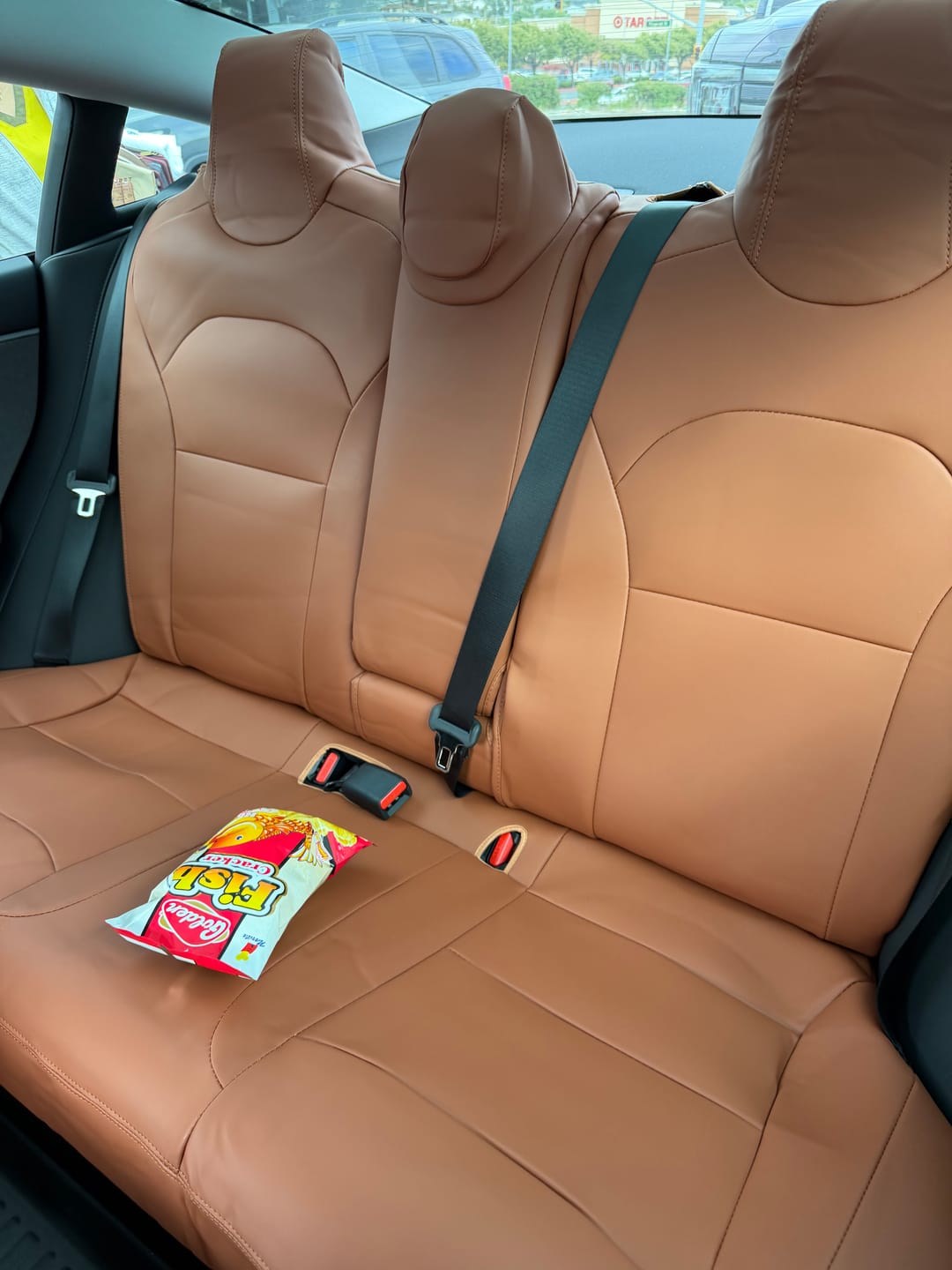 Customer photo review of Nappa Vegan Leather Full Seat Covers for Tesla Model 3/Y/S/X