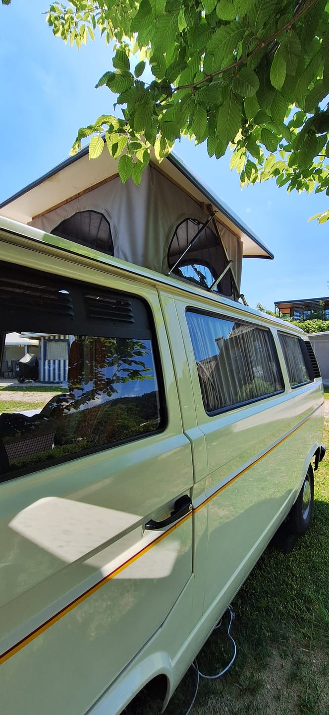 Customer photo review of VW T3 Reimo Mushroom Canvas Pop Top Roof Replacement