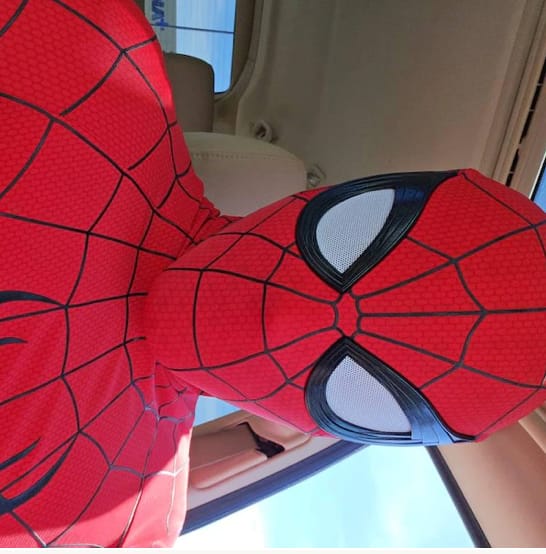 Customer photo review of Spider-Man: Brand New Day Life Size Wearable Mask (Cosplay Version)