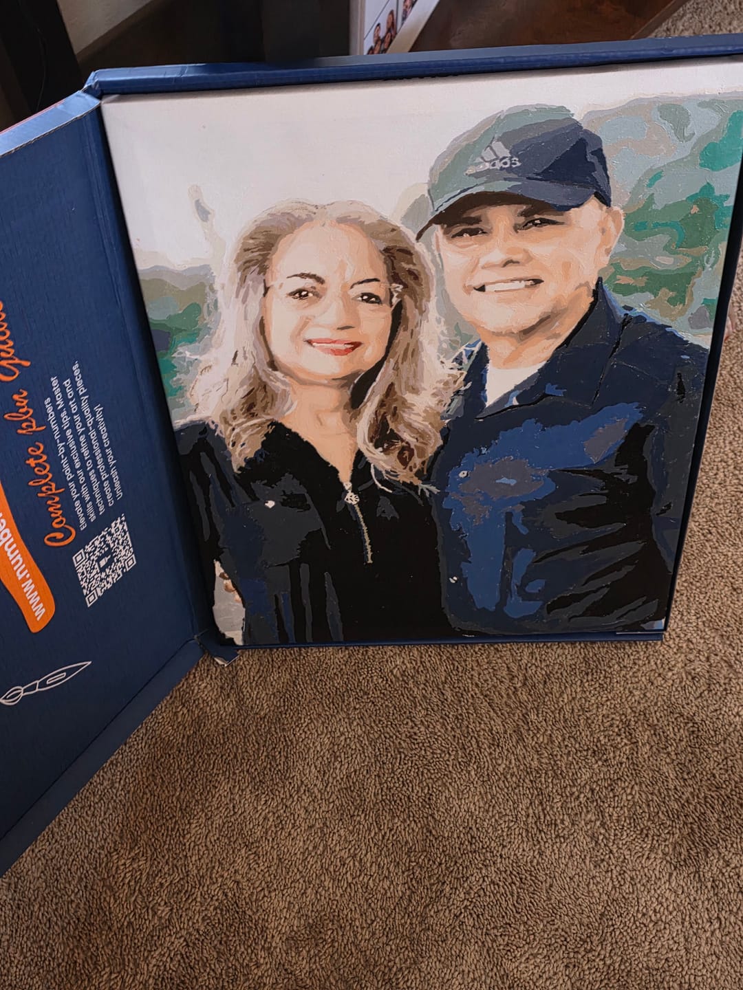 Customer photo review of Custom Paint by Numbers Kit