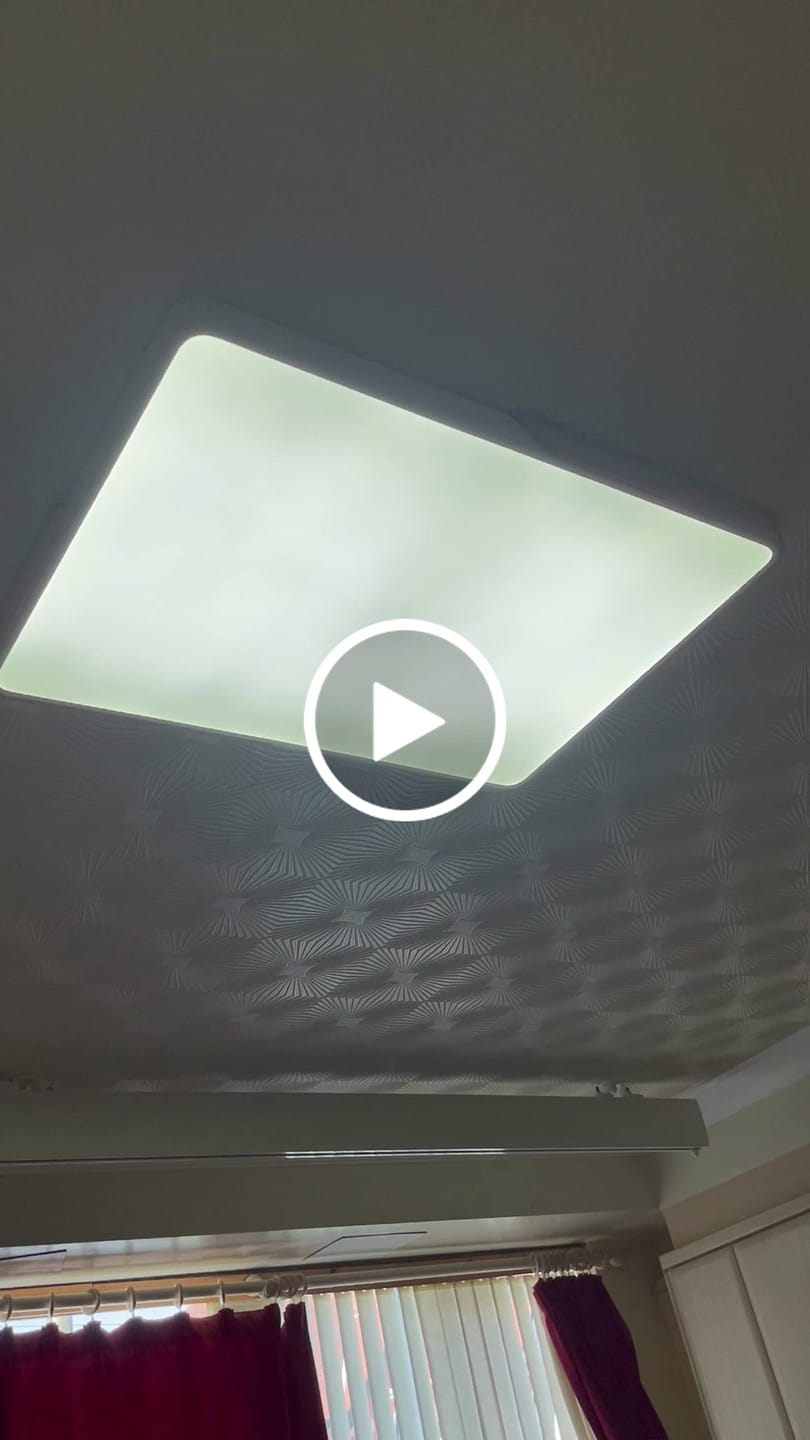 Customer video review of Modern Rectangle LED Flush Mount Ceiling Light