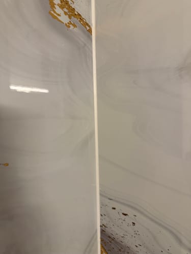 Customer photo review of Silicone Sanitaire Blanc Étanchéité Parfaite pour Panneaux 290 ML - BYMYDECO