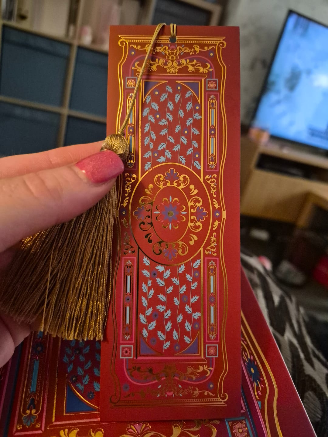 Customer photo review of Literati Bookmark - Crimson Red