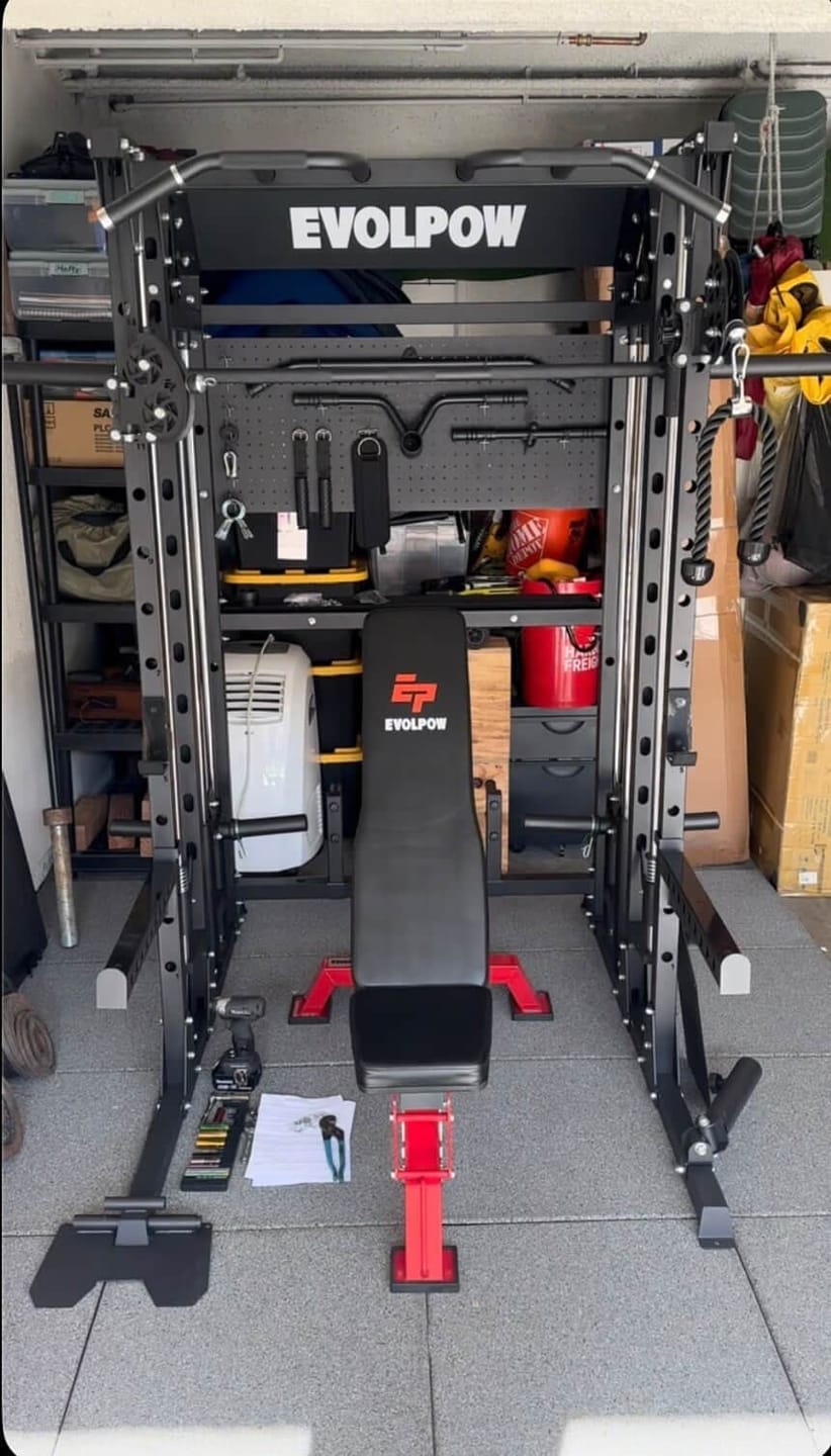 Customer photo review of EVOLPOW M2B Brute All-In-One Smith Machine Home Gym