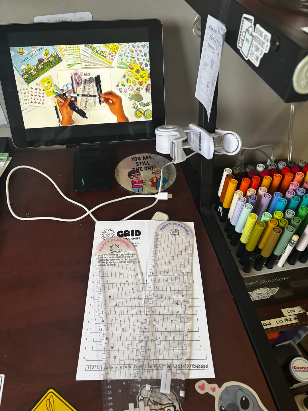 Customer photo review of Stationery Buddies Dot-Grid Rulers (Set of 2)