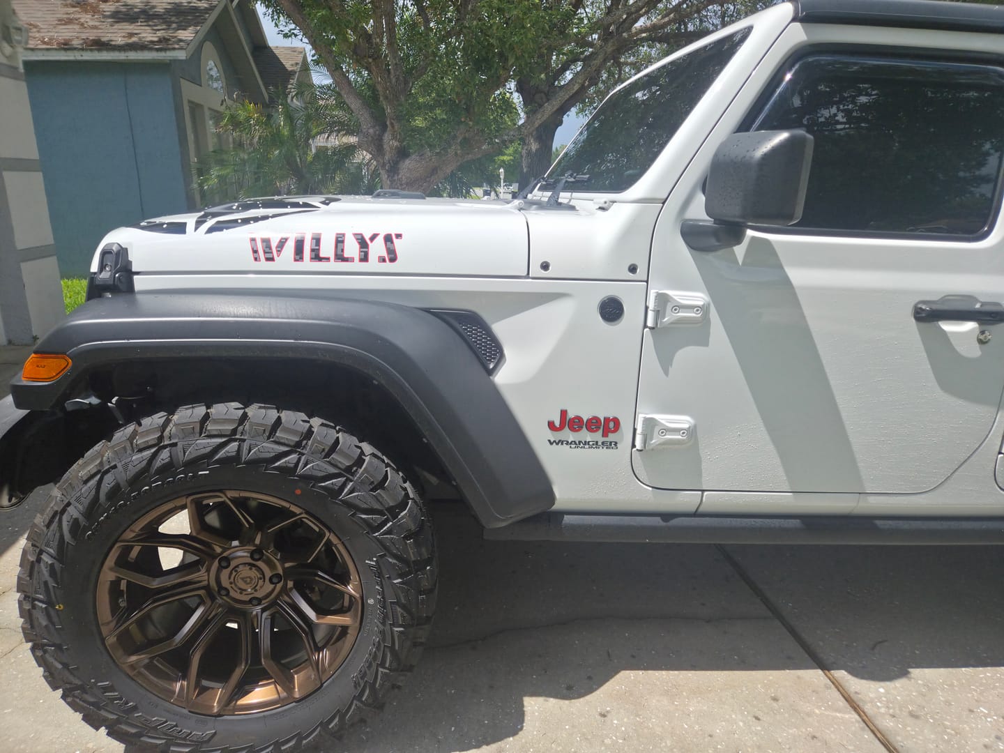 Customer photo review of JEEP Wrangler Emblem Overlay Decal Set | Fits JL, JK, TJ & YJ