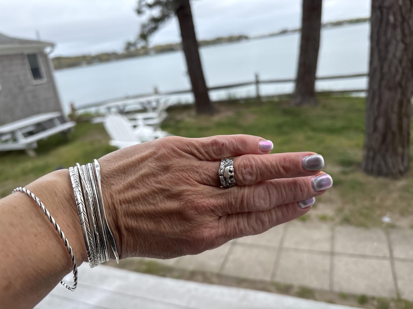 Customer photo review of Aphrodite Eyes Venus Greek Ring