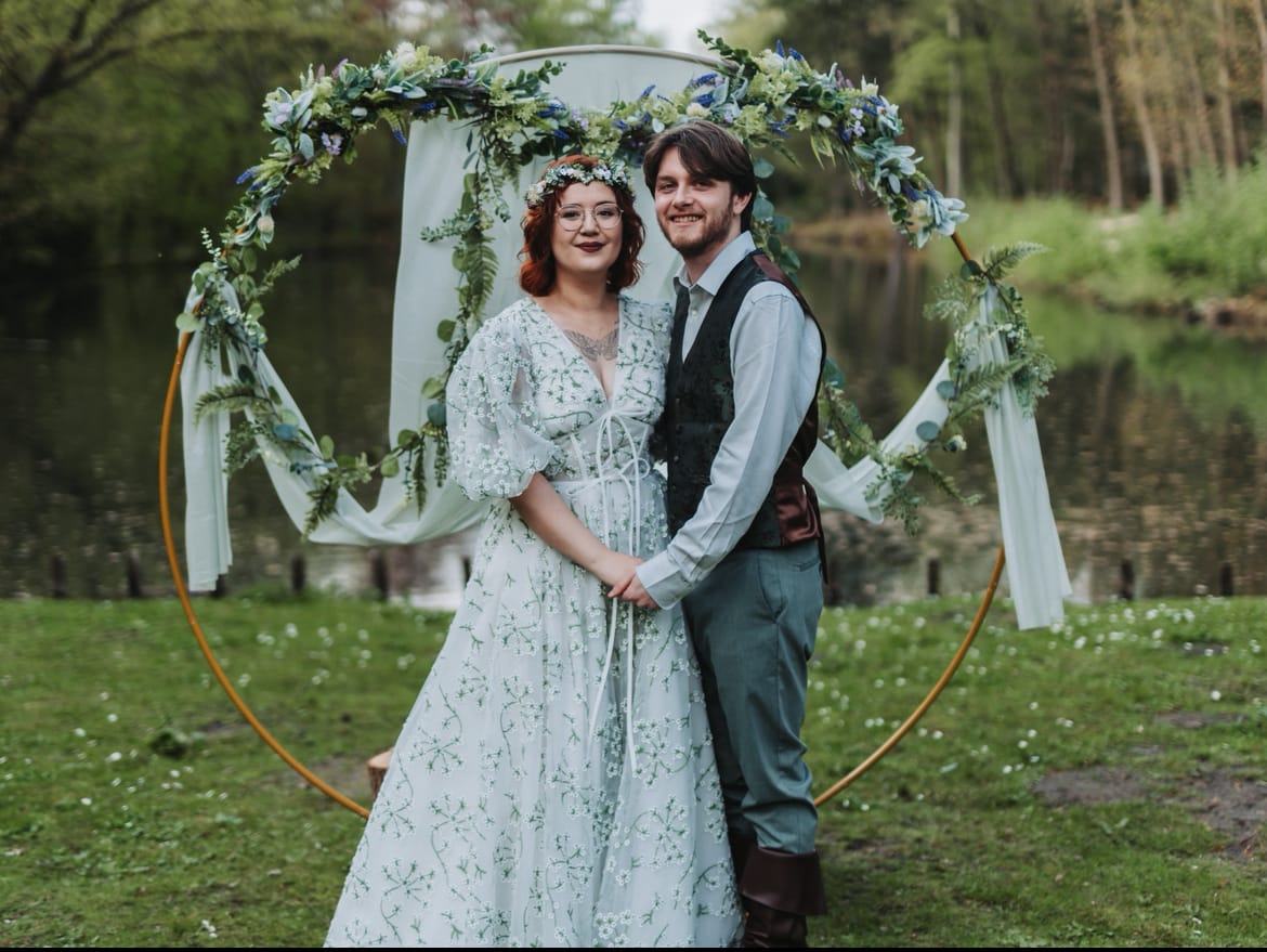 Customer photo review of Mint Camelia Gown