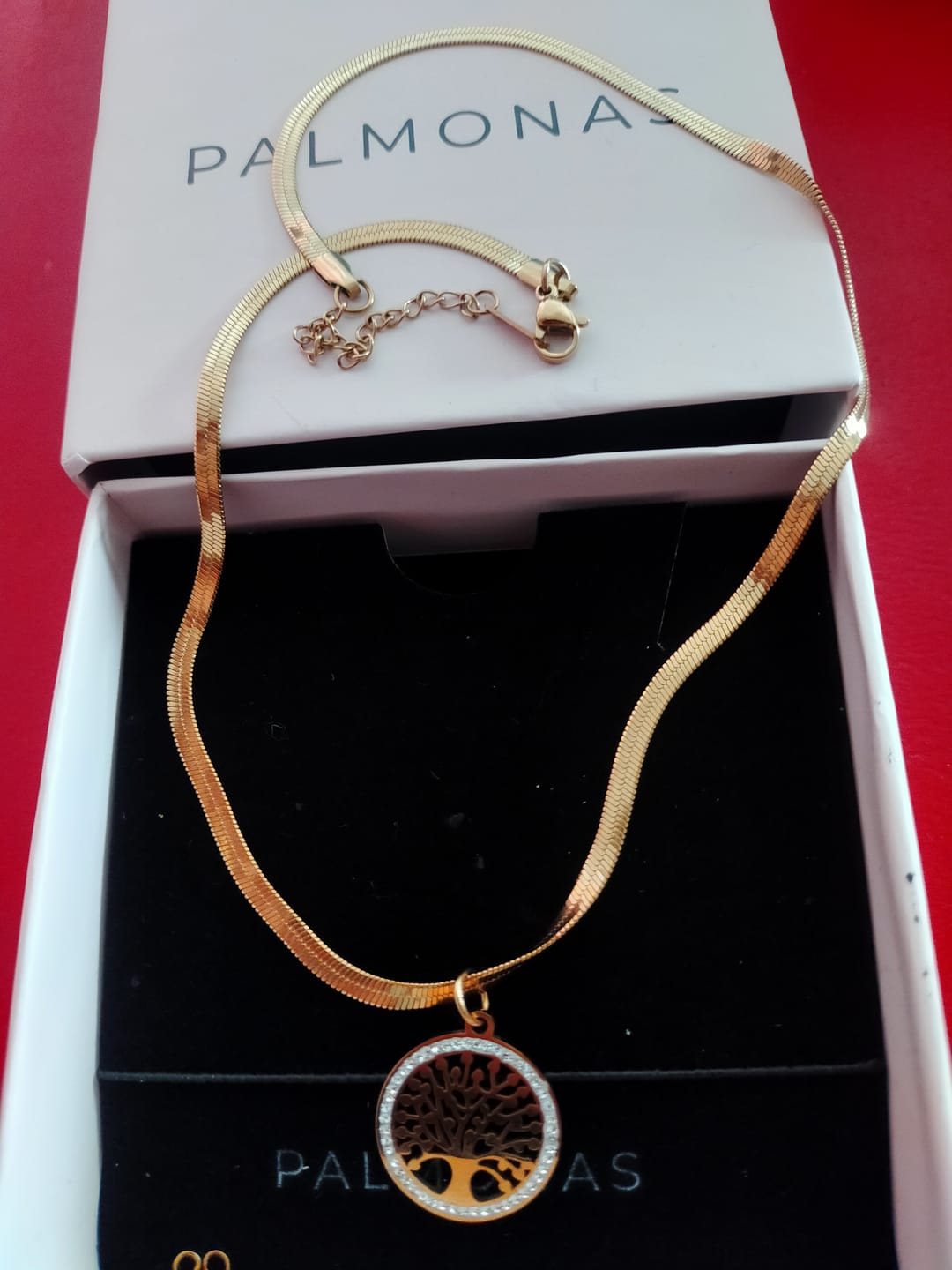 Customer photo review of Tree of Life Necklace