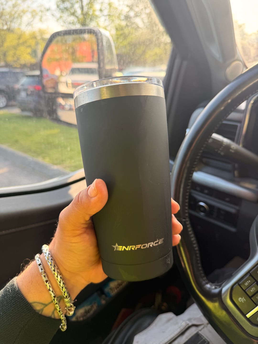 Customer photo review of 20 OZ Soft Matte Faith Tumbler