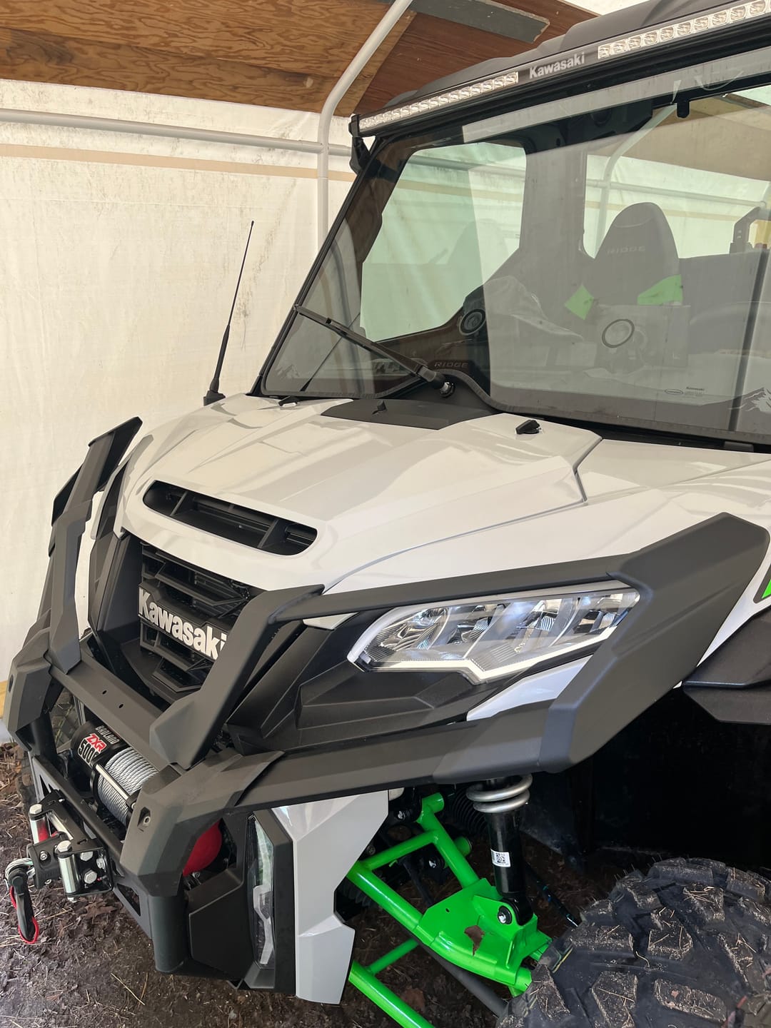 Customer photo review of Generic Genuine OEM New Kawasaki Ridge Brush Guard 99994-2094