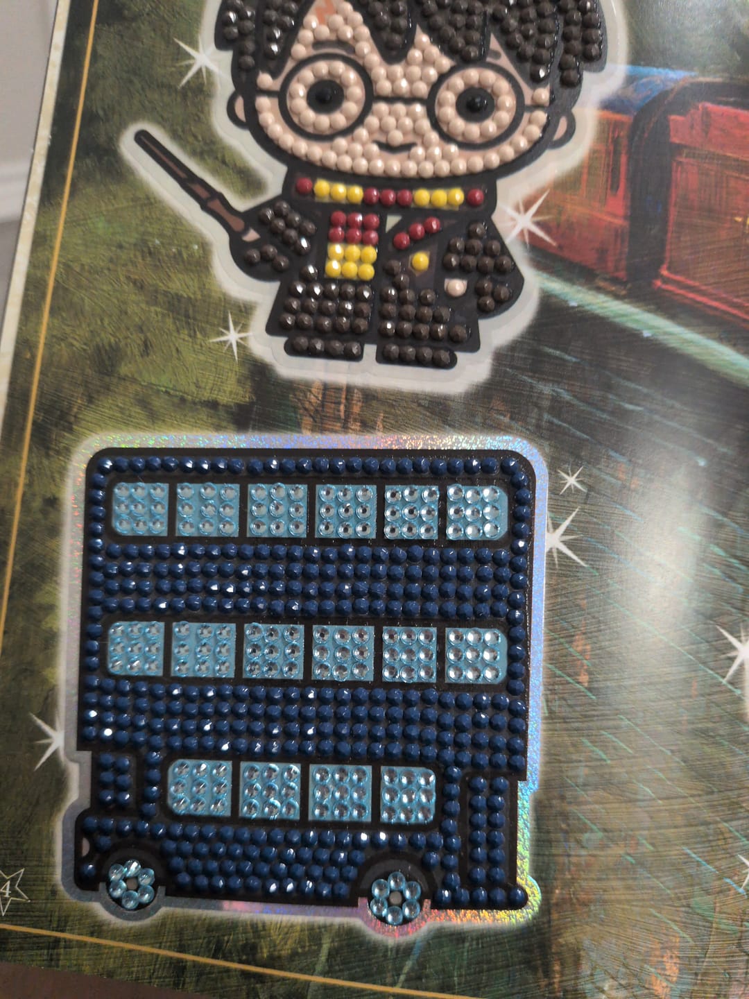 Customer photo review of Harry Potter Crystal Art Stickers 001-050
