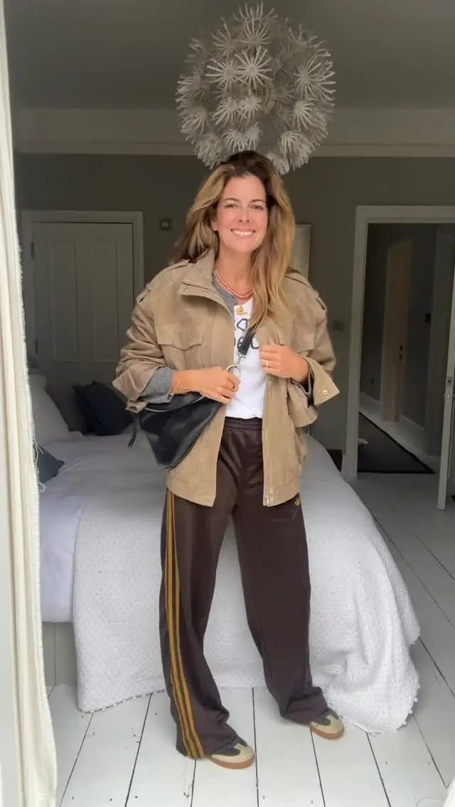 Customer photo review of Delphine High-Neck Suede Jacket