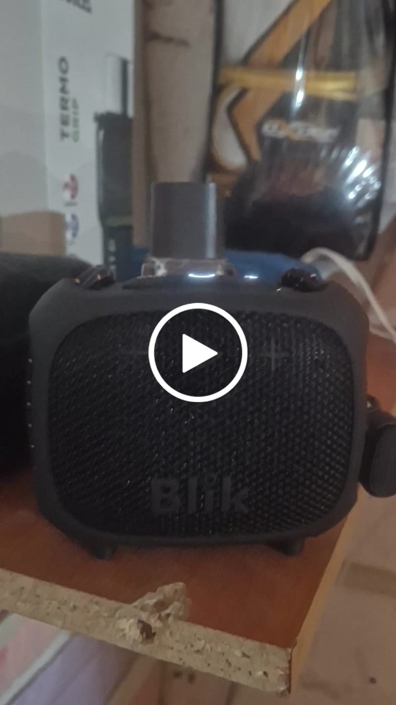 Customer video review of Parlante Bluetooth Blik Rider 8W IPX7 5H Clip TWS Negro