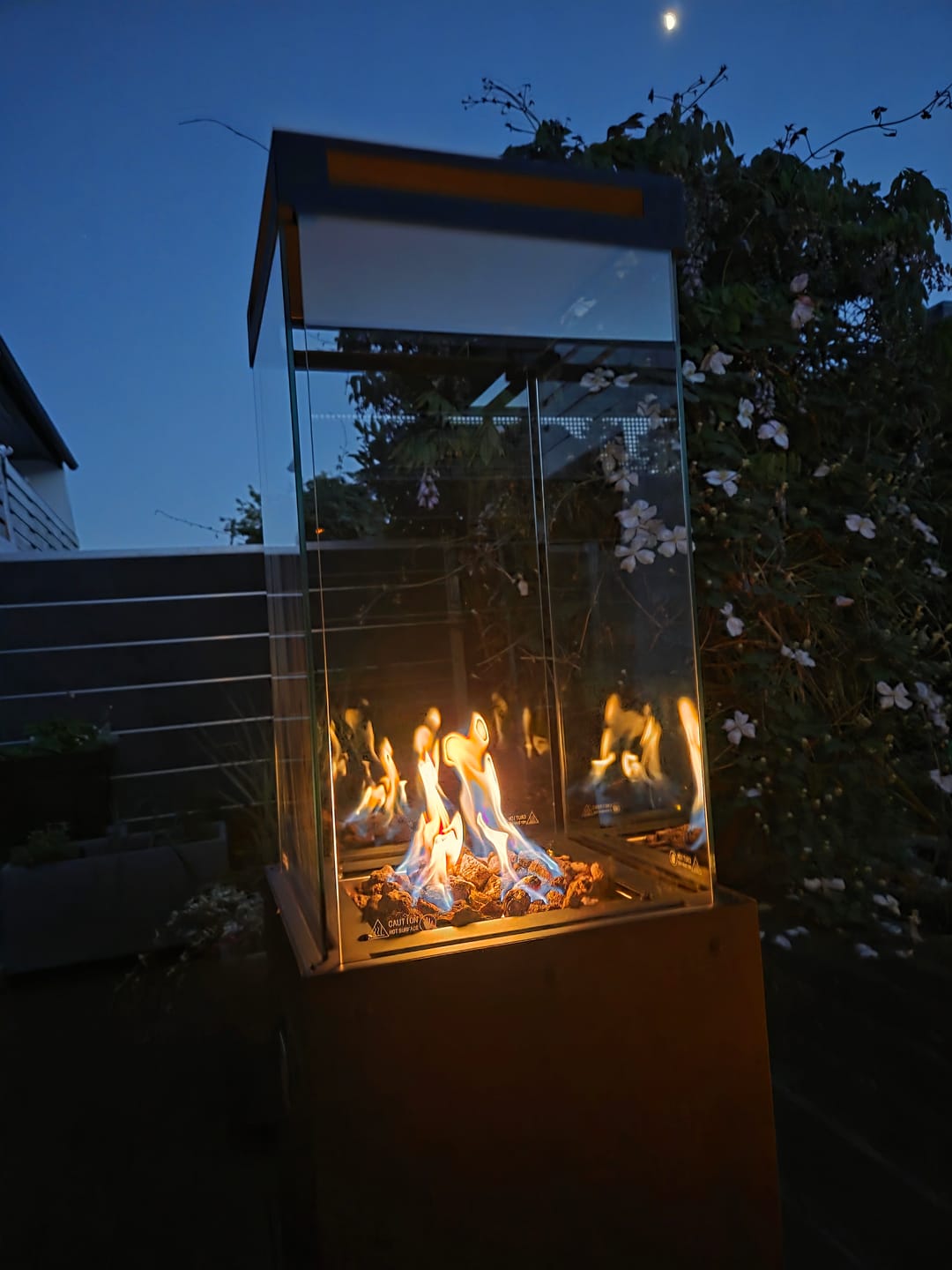 Customer photo review of Gartenzeit® Gas-Terrassenheizer mit Glaszylinder inkl. Abdeckung