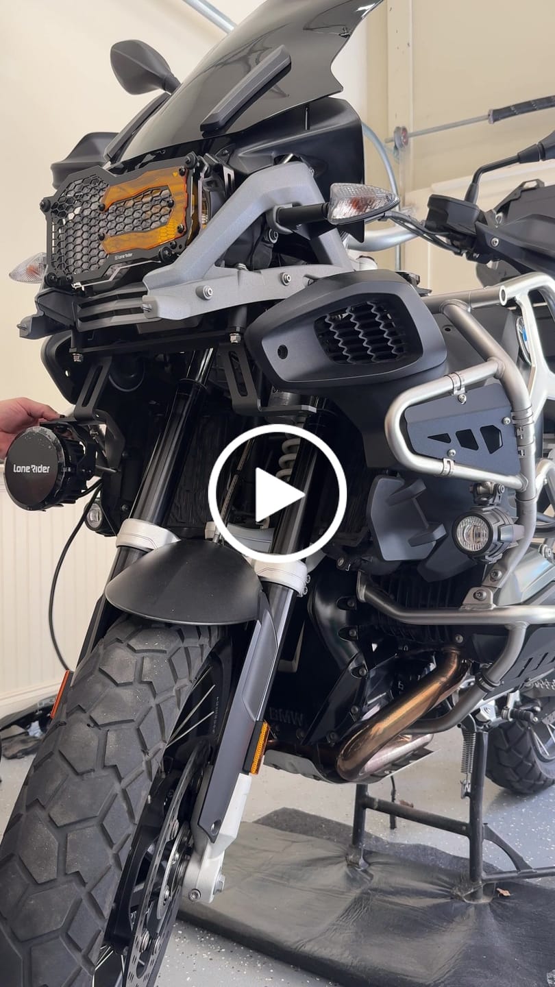 Customer video review of Under Nose Mount for Motorcycle Lights