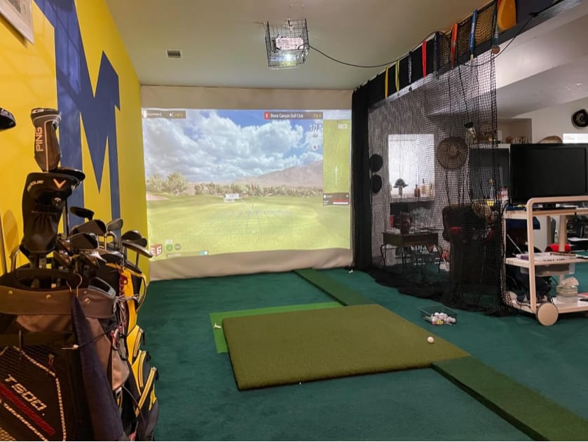 Customer photo review of White Golf Netting Material 10'x20' - Golf Hitting Net for Backyard