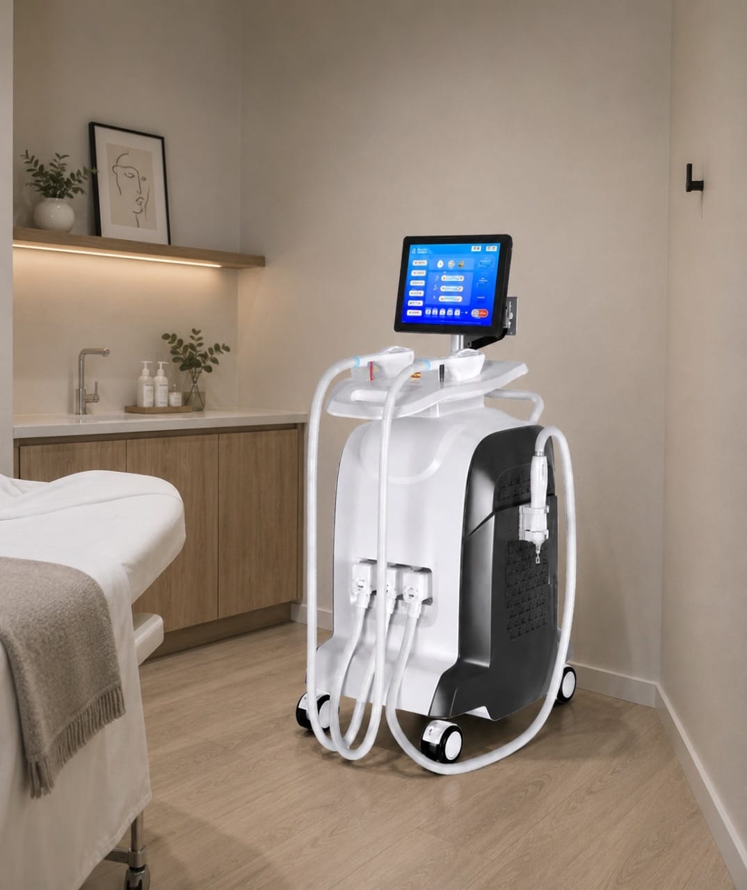 Customer photo review of OptiGlow MultiWave 3‑in‑1 Aesthetic Laser System