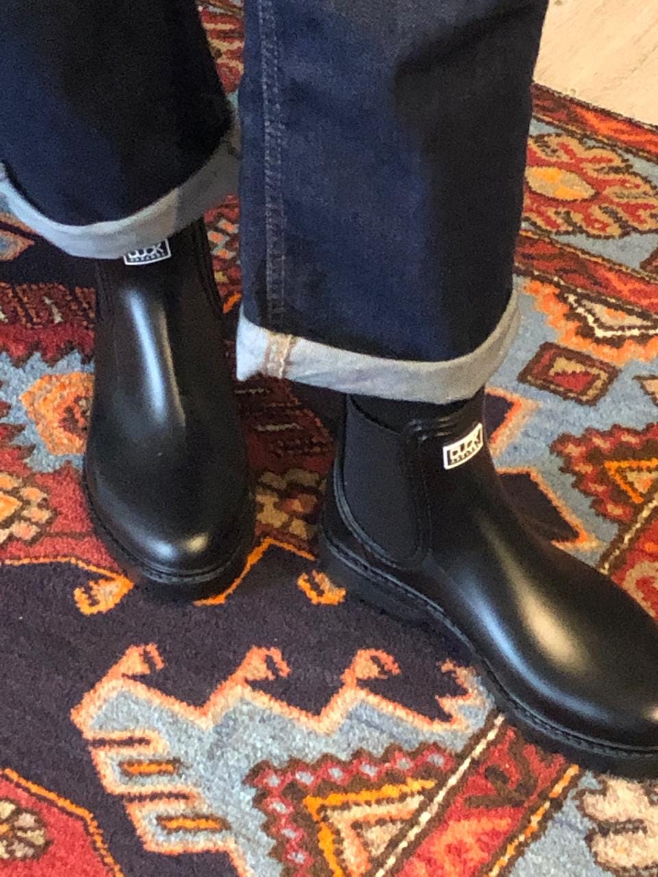 Customer photo review of Ink Rain Boots