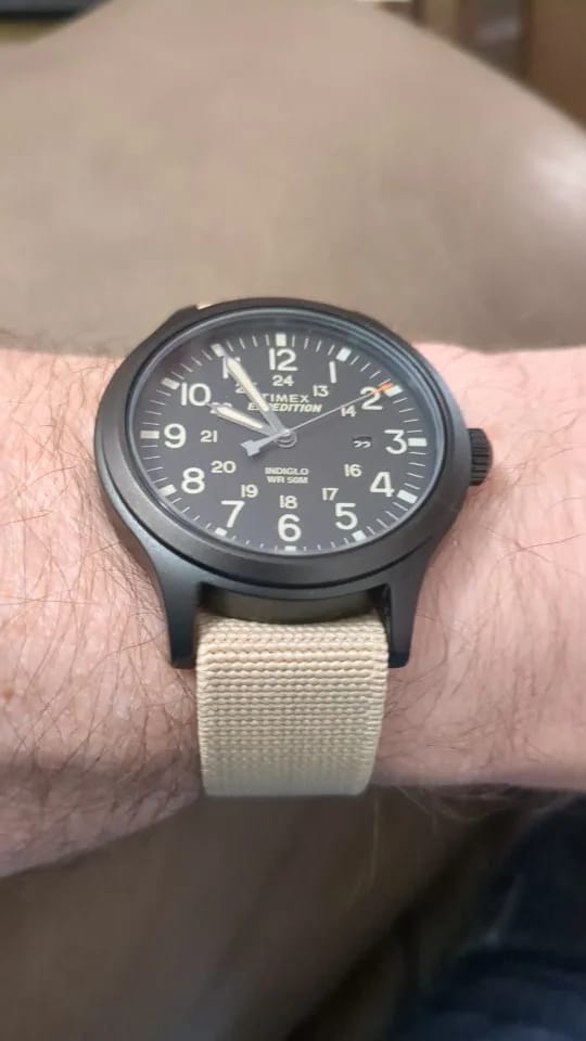 Customer photo review of Amazfit Watch Bands Nylon One Size Fits All Universal Strap