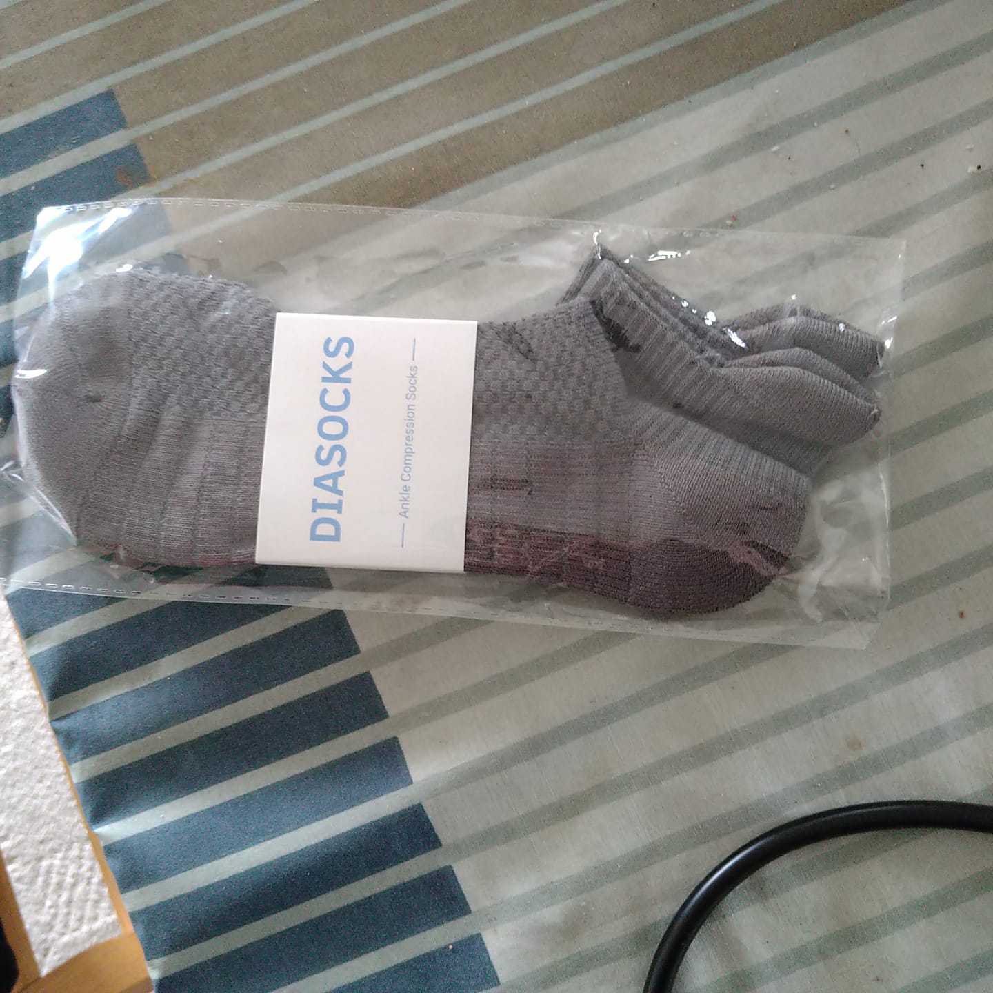Customer photo review of Ankelstrømper i bambus med kompression