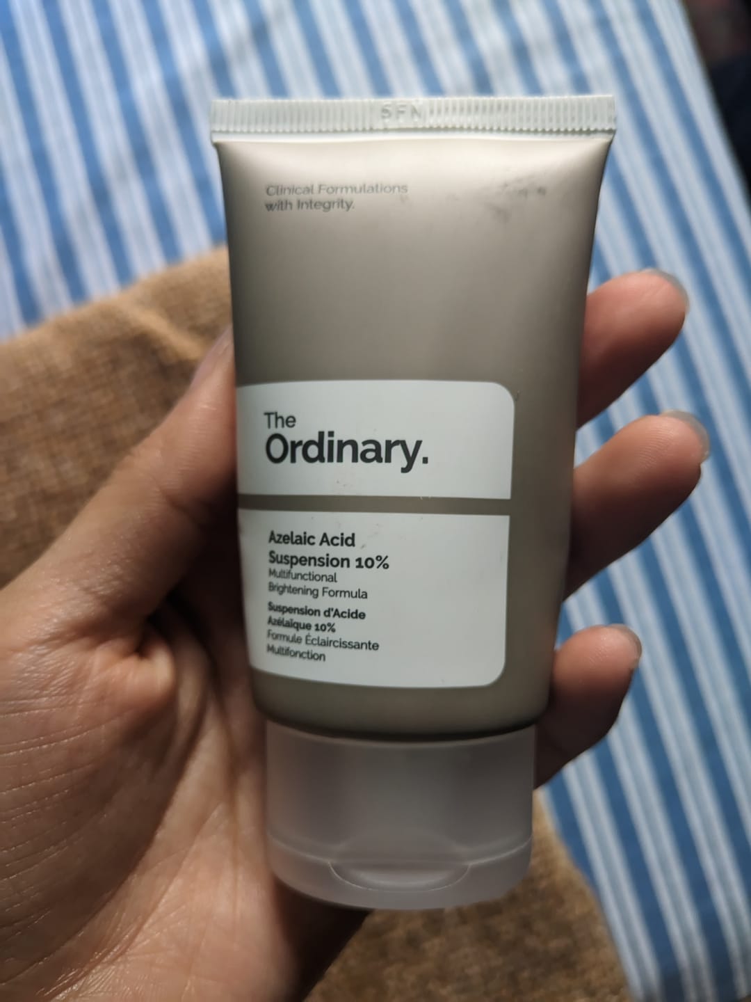 Customer photo review of Azelaic Acid 10% Suspension Brightening Cream
