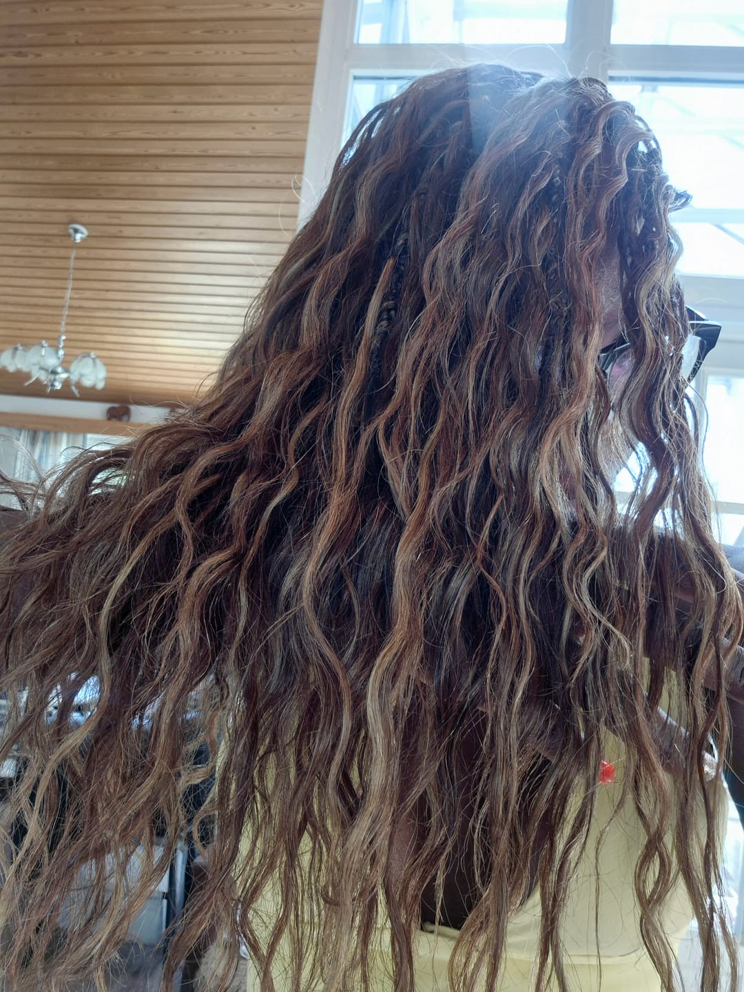 Customer photo review of #4/#27/#30 Mix Color Blend Loose Deep Wave Bulk Human Braiding Hair
