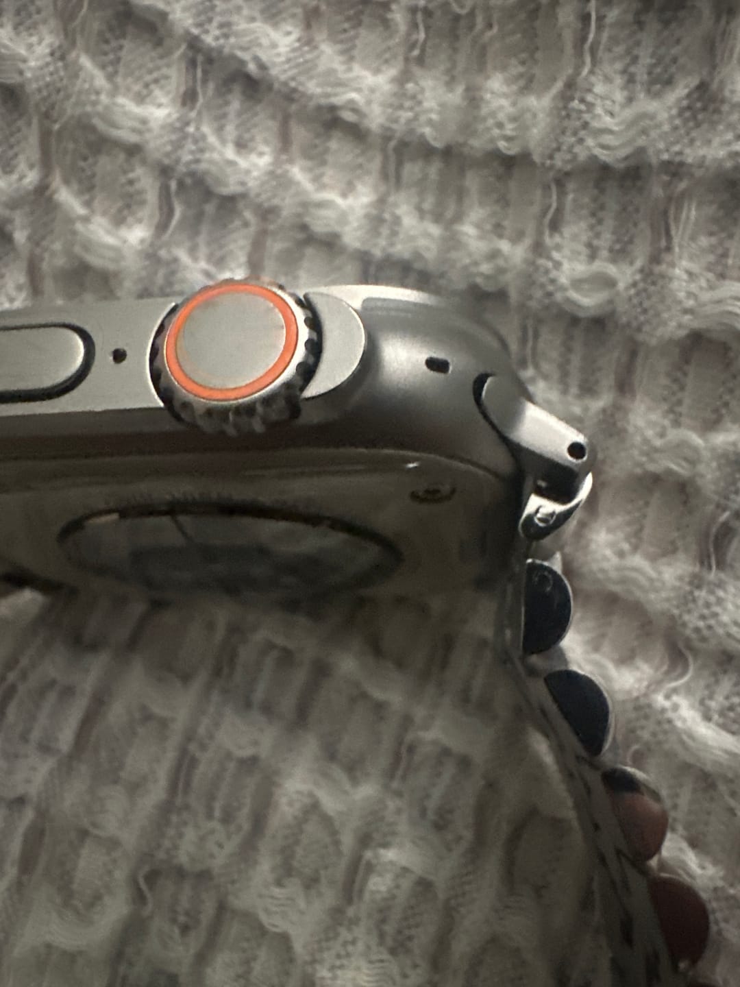 Customer photo review of Ultra Apple Watch Band Adapters - Pair