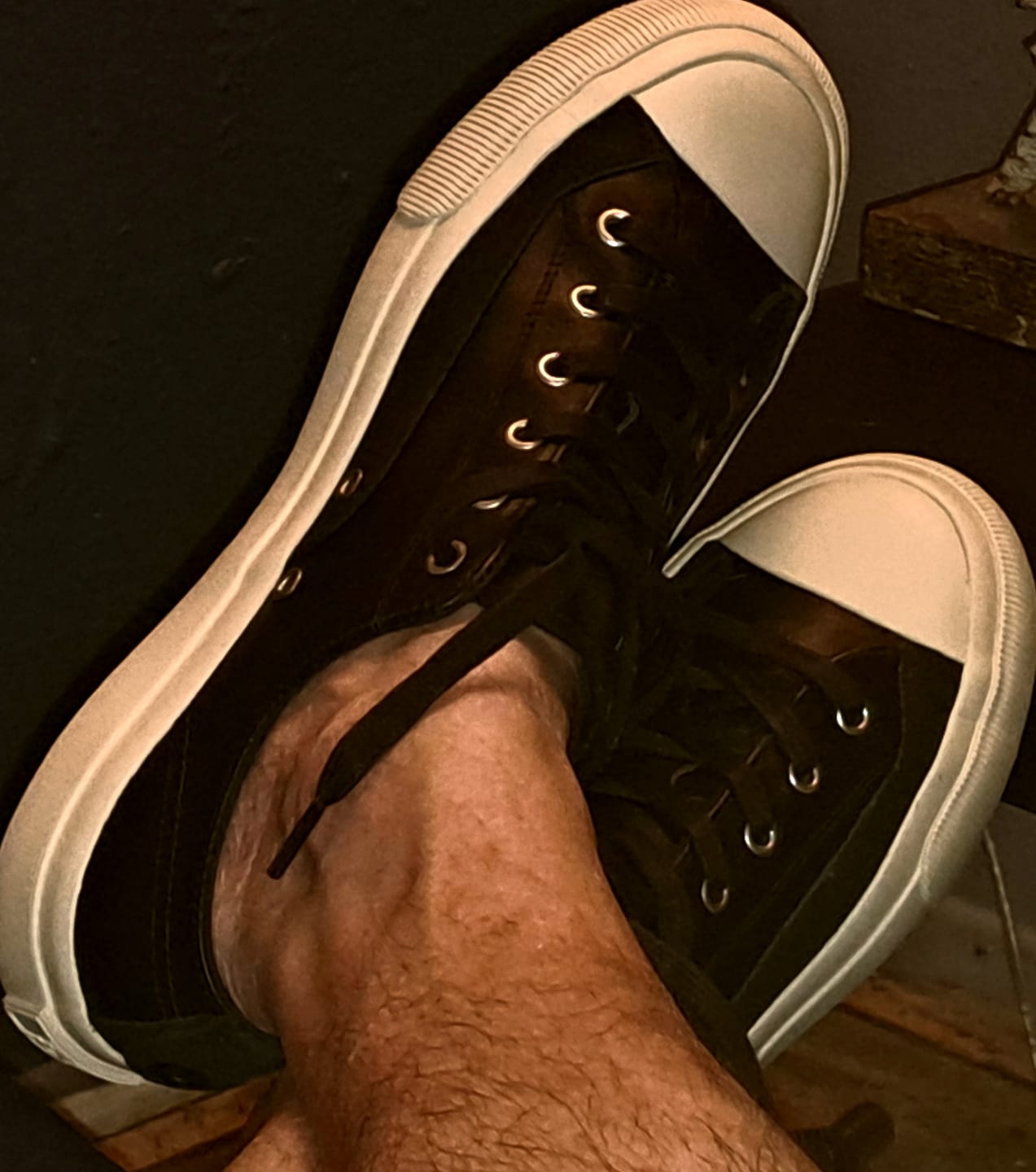 Customer photo review of All-American Luxe Low-Top Black/Sea Salt
