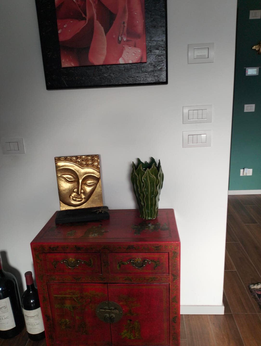 Customer photo review of Vaso Decorativo in Ceramica con Foglie Verde H.31 x Ø18 cm