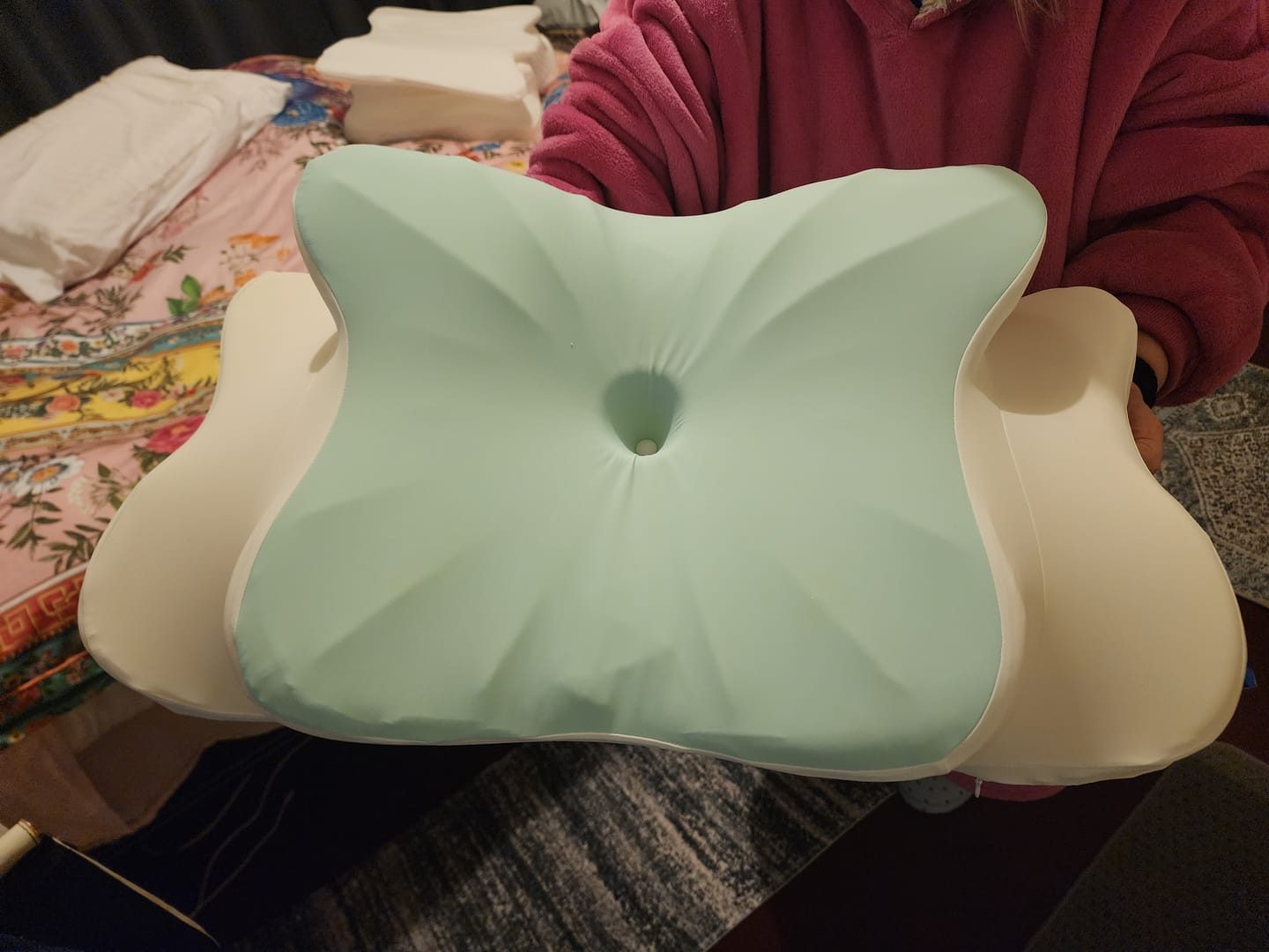 Customer photo review of Sleepsake Butterfly Pillow