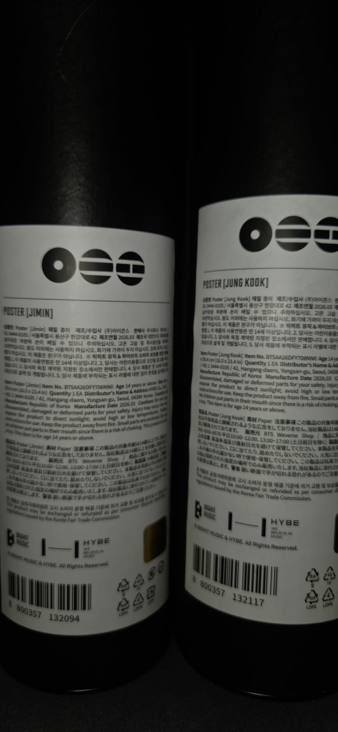 Customer photo review of BTS - ARIRANG OFFICIAL MD POSTER