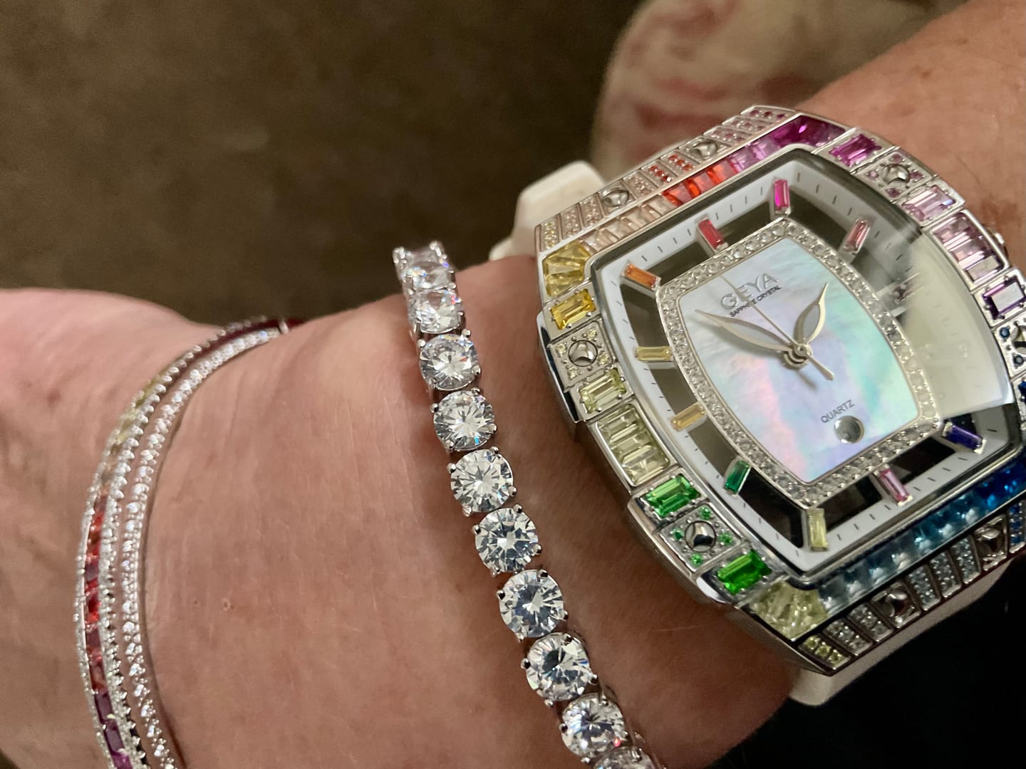 Customer photo review of Classic Shining Tennis Bracelet