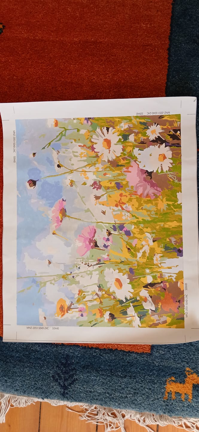 Customer photo review of Wildblumen - Malen nach Zahlen
