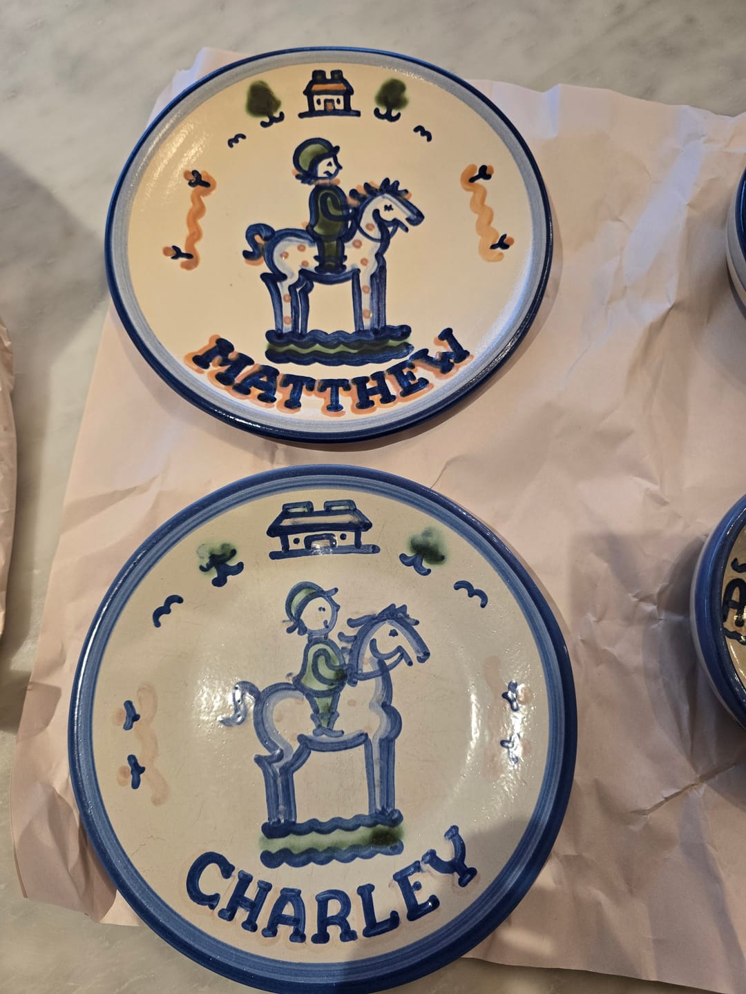 Customer photo review of Personalized Children's Plate