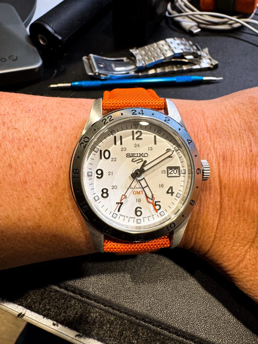 Customer photo review of Amazfit Sailcloth Watch Band Nylon Strap Quick Release Waterproof