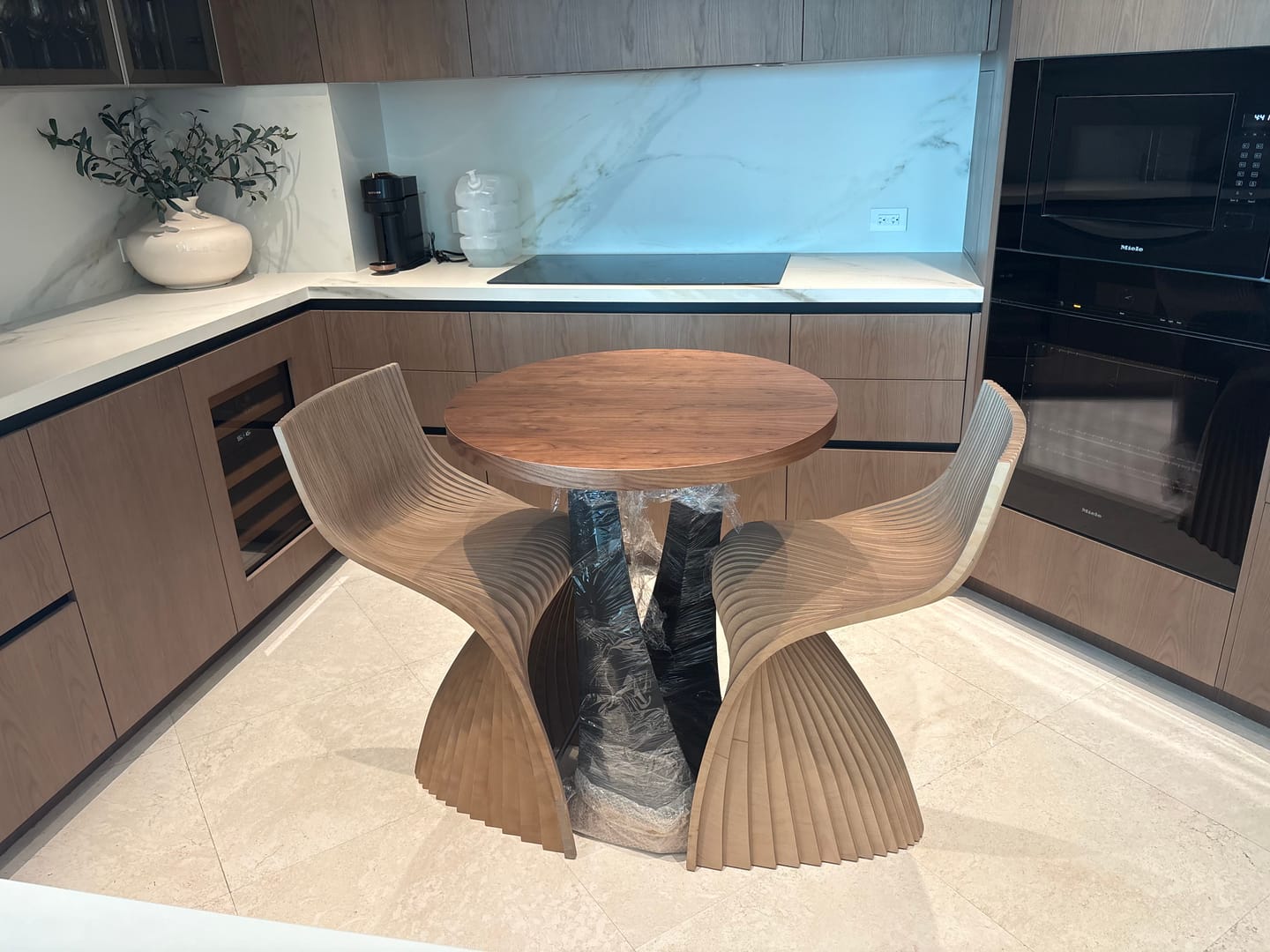 Customer photo review of Counter Table Base 36" H Mid-Century Modern Furniture - 615 Tulipe