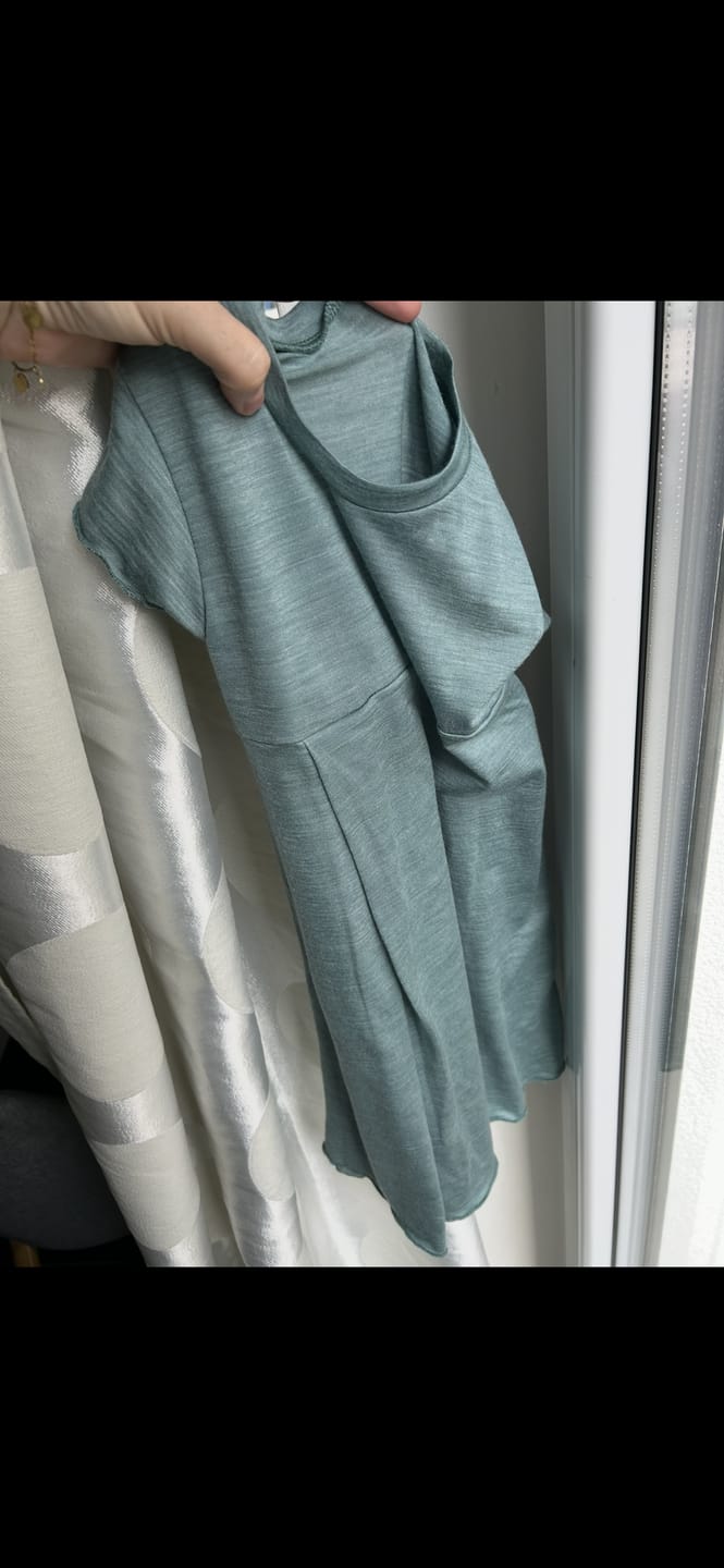 Customer photo review of Kleid mit der Falte Sommermerino