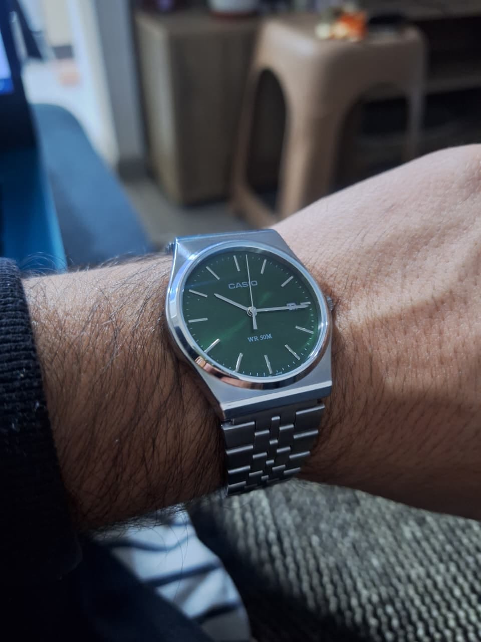 Customer photo review of Reloj Casio Análogo MTP-B145D-3AV Verde 35mm