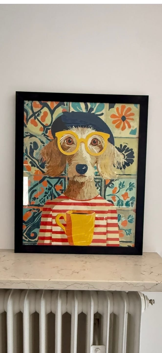 Customer photo review of Malen nach Zahlen - Hund im französischen Stil