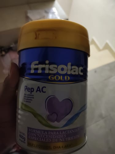 Customer photo review of Frisolac Gold Pep A C (0 A 12 Meses) Pack Con 800 Gr