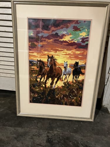 Customer photo review of Wild Sunset Horses