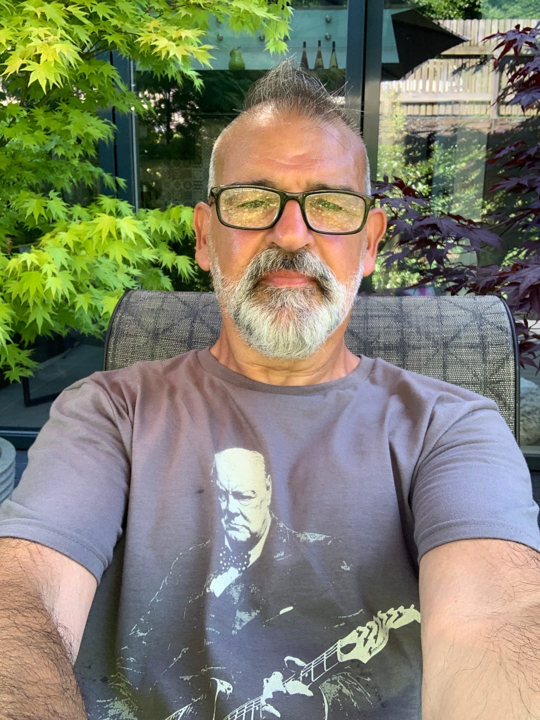 Customer photo review of Churchill Rock T-Shirt