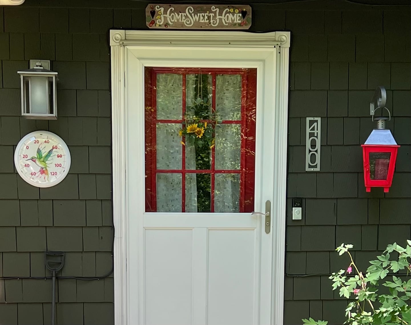 Customer photo review of Vertical Address Sign