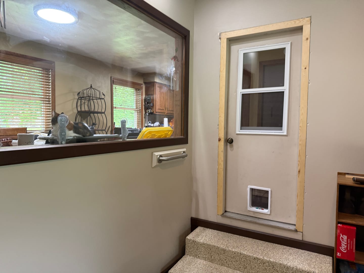 Customer photo review of Venting 1 Lite Glass and Frame Kit (Half Lite)