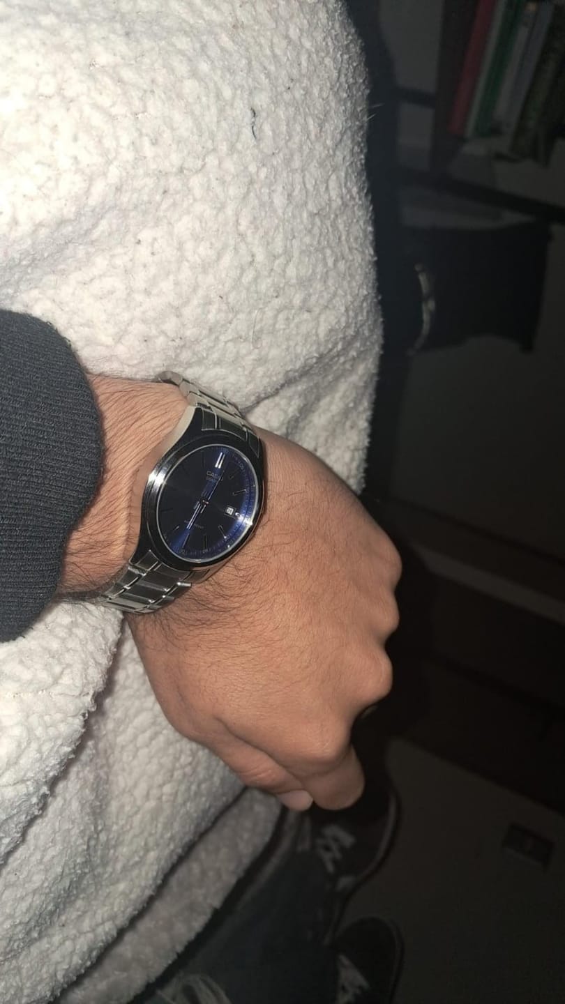 Customer photo review of Reloj Casio Análogo MTP-1183A-2A Azul Acero Inoxidable