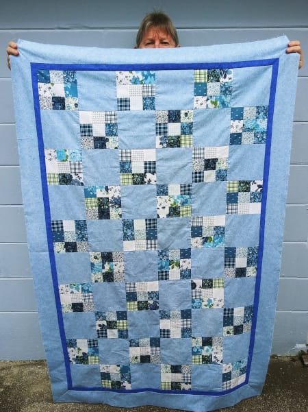 Customer photo review of True Fabrics - Cotillion - Precut Fabric