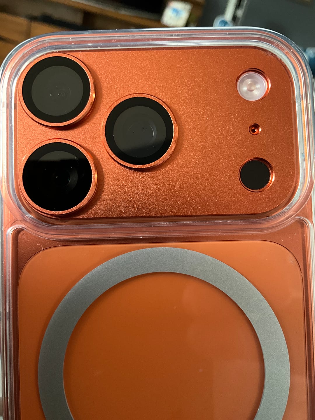 Customer photo review of iPhone 17 Pro Camera Protector - Strong Titanium (2-Pack) | ZeroDamage