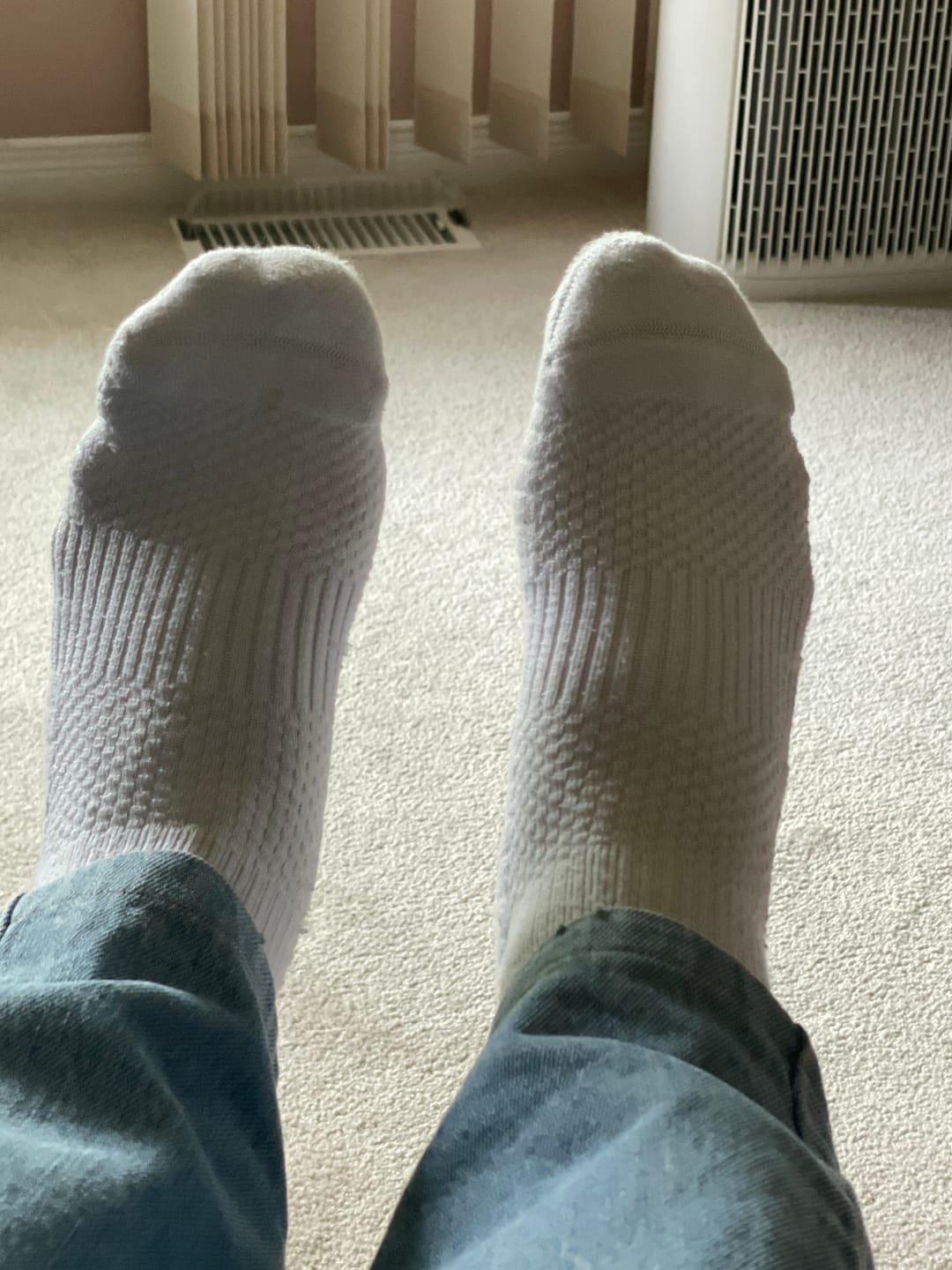 Customer photo review of White Ankle Compression Socks