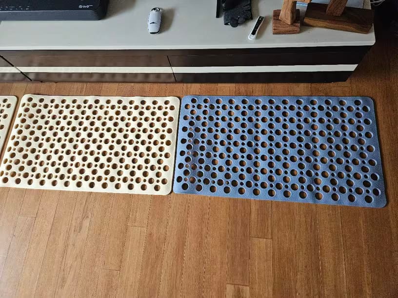 Customer photo review of Secure Shower Mat | Non-Slip & Antibacterial